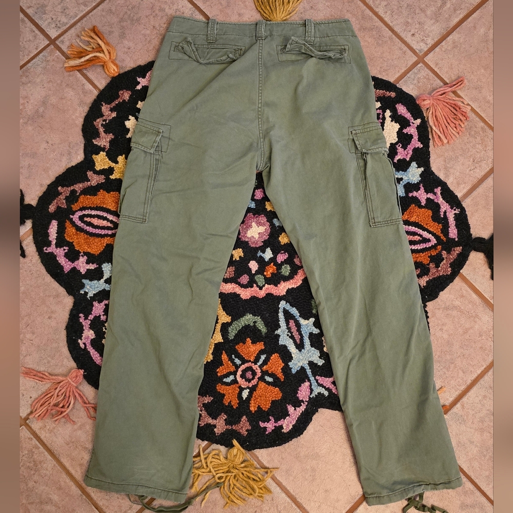 🔥🔥y2k Ralph Lauren Demin And Supply Men's Cargo Pants Olive Green🔥🔥34w 32L - Picture 7 of 8